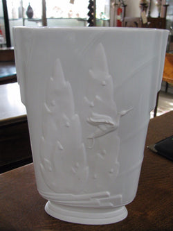 Art Deco White Glaze Vase | Antique & Vintage | Moonee Ponds Antiques | Australia Wide Delivery