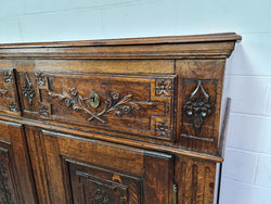 18th Century French Oak Tall Sideboard With Detailed Carvings | Antique & Vintage | Moonee Ponds Antiques | Australia Wide Delivery