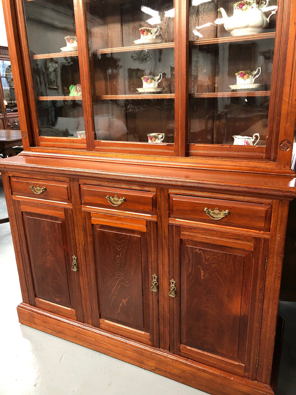 Attractive Late Victorian-Edwardian Cedar Book Case | Antique & Vintage | Moonee Ponds Antiques | Australia Wide Delivery