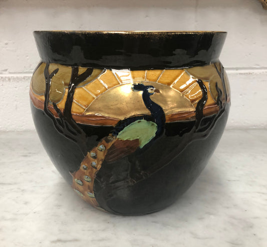 Rare Art Nouveau Phoenix Ware Antique Pottery Jardiniere