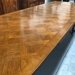 Stunning French Louis XVth style large Extension table
