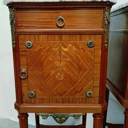 Pair of French Louis XVI Style Mahogany Bedsides Cabinets
