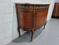 French Style Marble Top Two Door Buffet With Beautiful Decorative Mounts | Antique & Vintage | Moonee Ponds Antiques | Australia Wide Delivery