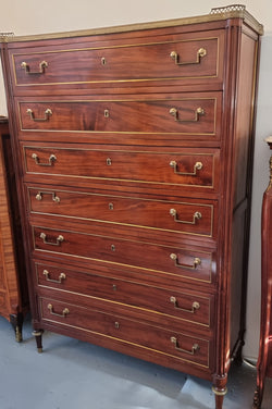 Sensational French Empire Mahogany Semainier | Antique & Vintage | Moonee Ponds Antiques | Australia Wide Delivery