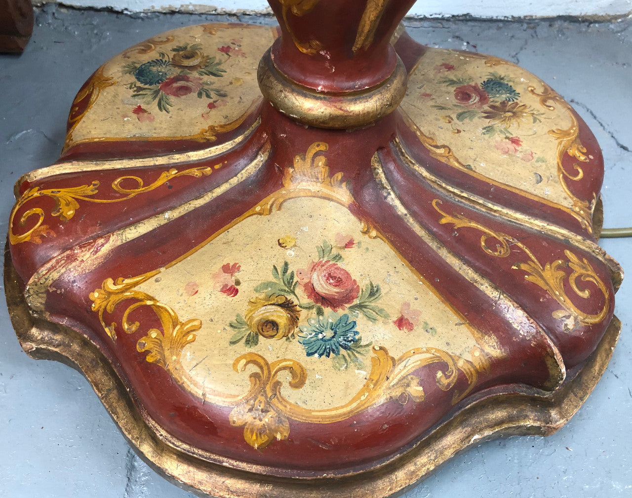 Painted Standard Lamp Base | Antique & Vintage | Moonee Ponds Antiques | Australia Wide