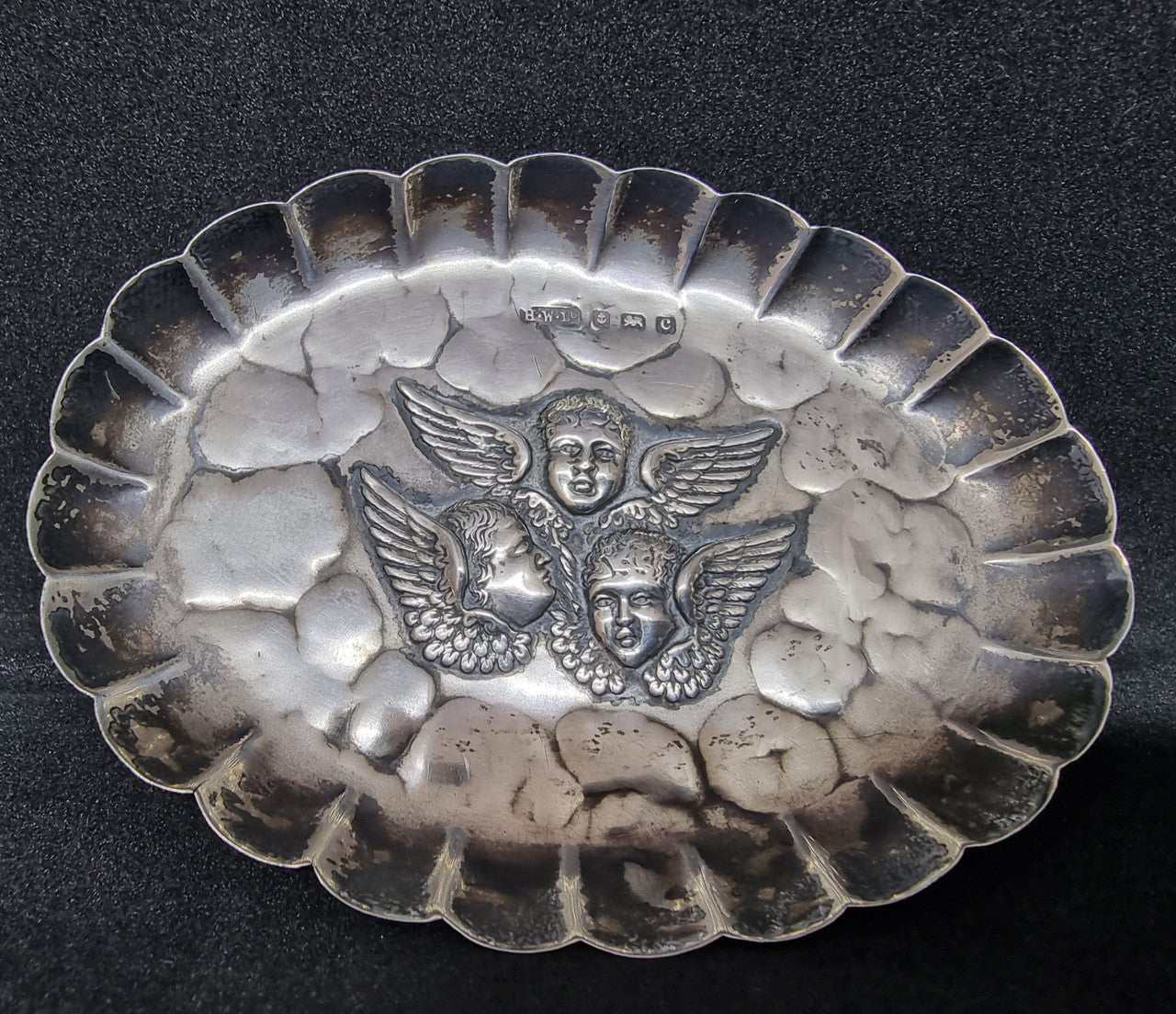 Antique Birmingham Silver Decorative Pin Tray | Antique & Vintage | Moonee Ponds Antiques | Australia Wide Delivery
