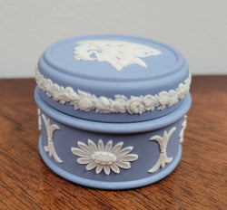 Wedgwood Blue Jasper Trinket Box | Antique & Vintage | Moonee Ponds Antiques | Australia Wide Delivery