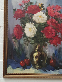 Framed Floral oil Painting | Antique & Vintage | Moonee Ponds Antiques | Australia Wide Delivery
