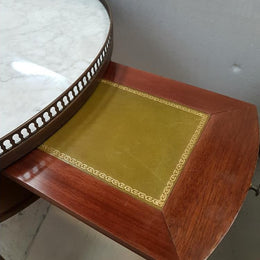 French Round Marble Top Coffee Table