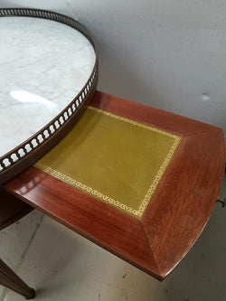 French Round Marble Top Coffee Table | Antique & Vintage | Moonee Ponds Antiques | Australia Wide Delivery