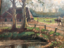 Beautiful Framed Dutch Oil on Canvas | Antique & Vintage | Moonee Ponds Antiques | Australia Wide Delivery