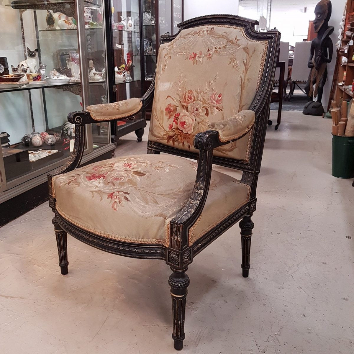 Antique Tapestry Chair