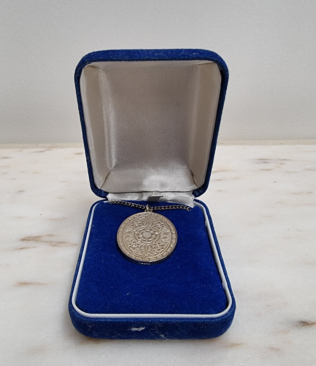 Attractive Elizabeth 2nd Sterling Silver Jubilee Pendant | Antique & Vintage | Moonee Ponds Antiques | Australia Wide Delivery