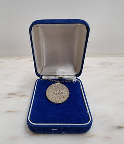 Attractive Elizabeth 2nd Sterling Silver Jubilee Pendant | Antique & Vintage | Moonee Ponds Antiques | Australia Wide Delivery