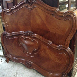 French Walnut Double Bed
