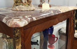 Louis XV Style Kingwood Vitrine With Marble Top | Antique & Vintage | Moonee Ponds Antiques | Australia Wide Delivery