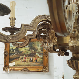French 19th Century Napoleon III Bronze Chandelier