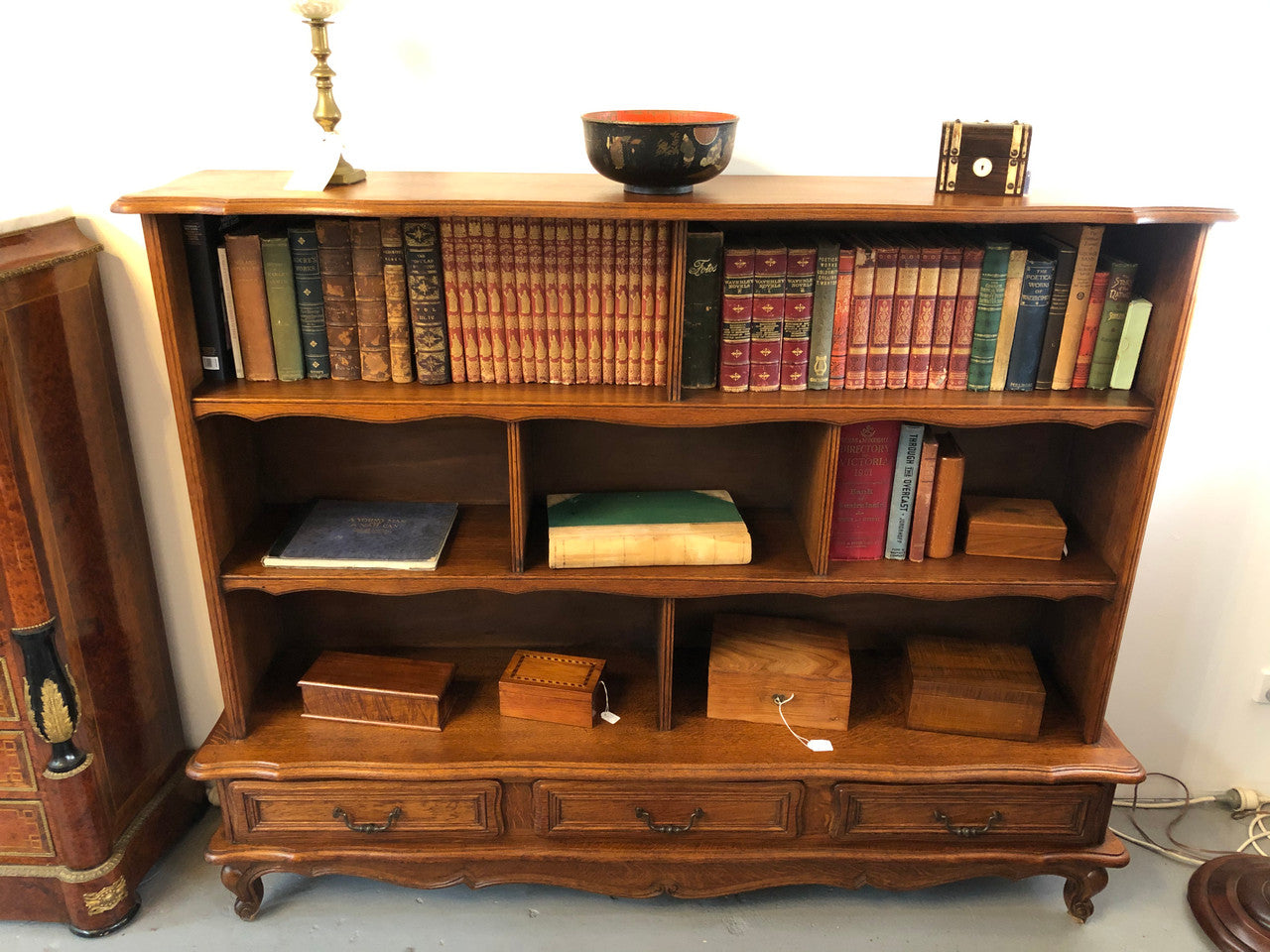 Beautiful French Oak Bookcase With Drawers | Antique & Vintage | Moonee Ponds Antiques | Australia Wide Delivery