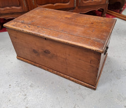Pine Trunk-Blanket Box | Antique & Vintage | Moonee Ponds Antiques | Australia Wide Delivery