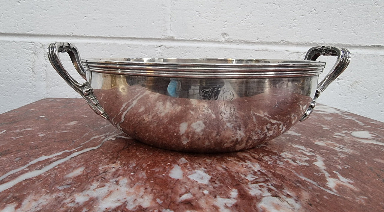 Beautiful And Very Rare Armand Frenais Silver Plate Bowl | Antique & Vintage | Moonee Ponds Antiques | Australia Wide Delivery