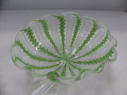 Murano Venetian Latticino Glass Bowl | Antique & Vintage | Moonee Ponds Antiques | Australia Wide Delivery