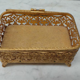 Gilt Filigree Jewellery Box