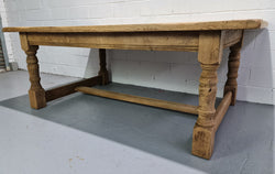French Country Style Bleached Oak Farmhouse Table | Antique & Vintage | Moonee Ponds Antiques | Australia Wide Delivery