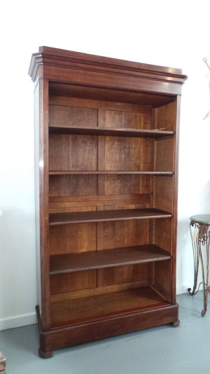 Louis Phillipe Mahogany French Open Bookcase