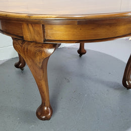 Period blackwood two leaf extension table. It can comfortably sit six people and eight when extend. It is in good original detailed condition.