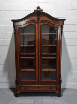 Sensational Antique Mahogany Louis XVth Style Bookcase | Antique & Vintage | Moonee Ponds Antiques | Australia Wide Delivery