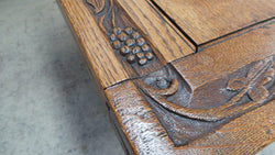 French Oak Extension Table-2 | Antique & Vintage | Moonee Ponds Antiques | Australia Wide Delivery