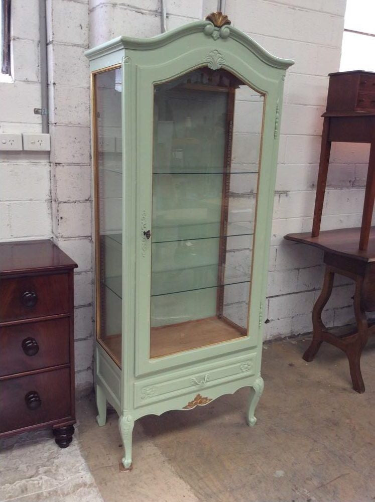 French Louis XV Style Painted Vitrine | Antique & Vintage | Moonee Ponds Antiques | Australia Wide Delivery