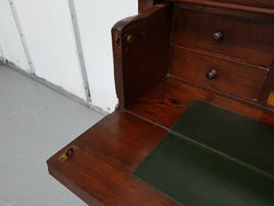 Walnut Edwardian Bookcase With Pull Out Secretaire | Antique & Vintage | Moonee Ponds Antiques | Australia Wide Delivery