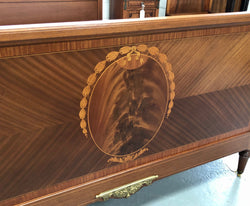 French Louis XVI Style Walnut Queen Size Bed | Antique & Vintage | Moonee Ponds Antiques | Australia Wide Delivery
