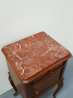 Single French Walnut Bedside Cabinet | Antique & Vintage | Moonee Ponds Antiques | Australia Wide Delivery