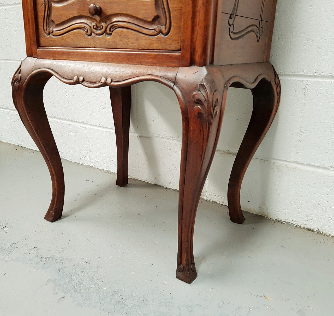 Antique French Oak Louis XV Style 3 Drawer Bedside Cupboard | Antique & Vintage | Moonee Ponds Antiques | Australia Wide Delivery