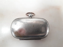 Antique Nickle Plated Double Sovereign Case | Antique & Vintage | Moonee Ponds Antiques | Australia Wide Delivery