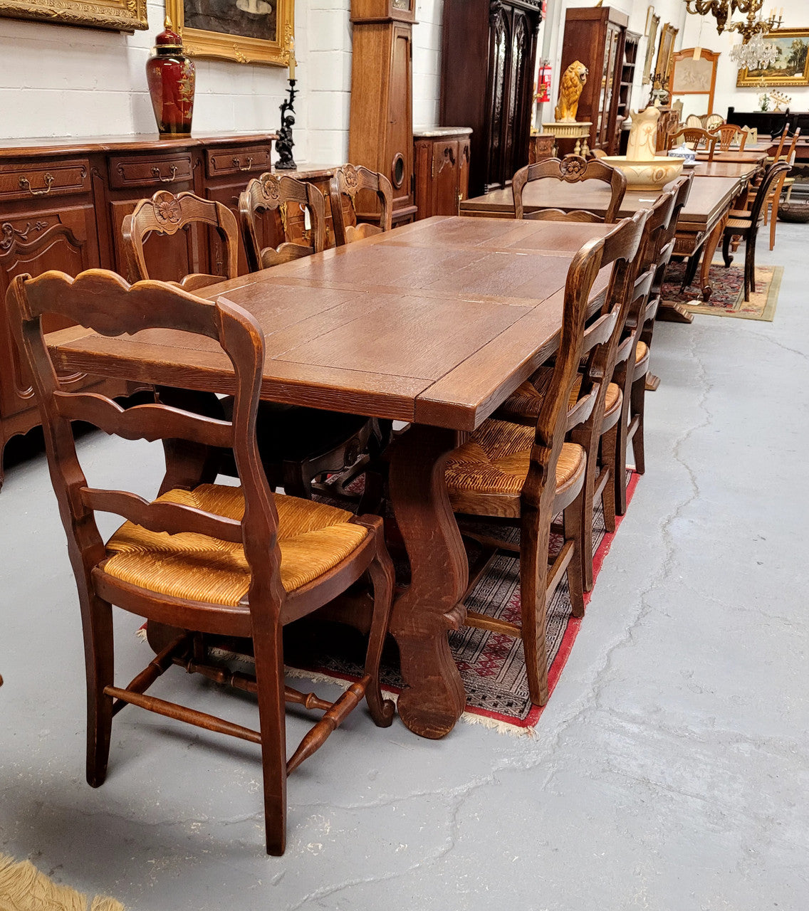 French Oak Spanish Style Farmhouse Table | Antique & Vintage | Moonee Ponds Antiques | Australia Wide Delivery