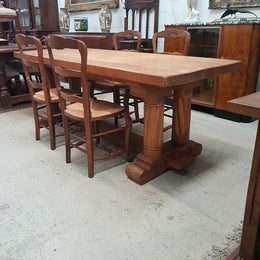 Antique French Oak Refectory Dining Table