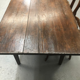 Early 19th Century French Farmhouse table. In detailed original condition.