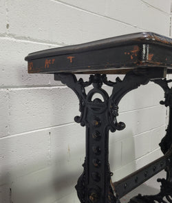 Stunning Late Victorian English Mahogany & Cast Iron Base Pub Table | Antique & Vintage | Moonee Ponds Antiques | Australia Wide Delivery
