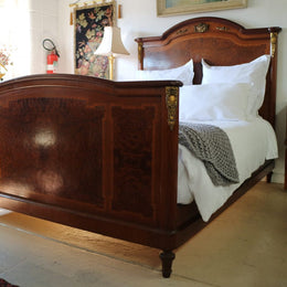 French Elm Queen Size Bed
