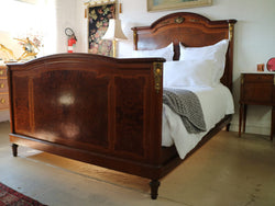 French Elm Queen Size Bed | Antique & Vintage | Moonee Ponds Antiques | Australia Wide Delivery