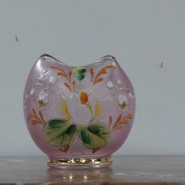 Victorian hand painted vase