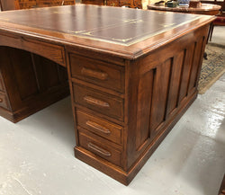Superb English Partners Desk | Antique & Vintage | Moonee Ponds Antiques | Australia Wide Delivery