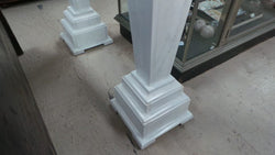 Pair Of 19th-Century Classical White Marble Pedestals | Antique & Vintage | Moonee Ponds Antiques | Australia Wide Delivery