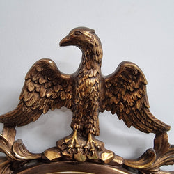 Vintage Gilt Framed Convex Mirror Featuring Eagle | Antique & Vintage | Moonee Ponds Antiques | Australia Wide Delivery