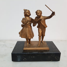 Spelter and Marble Figurines