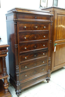 French Henry II Style Rosewood Chest Of Drawers | Antique & Vintage | Moonee Ponds Antiques | Australia Wide Delivery