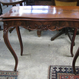 French Flame Mahogany Console Table
